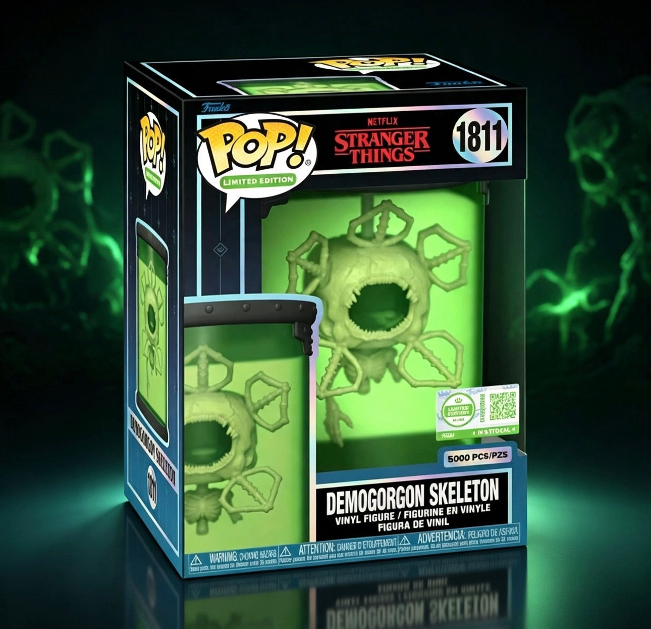 Funko Pop! Stranger Things — Demogorgon Skeleton #1811 ✦ Glow-in-the-Dark Limited Edition (5,000 PCS)